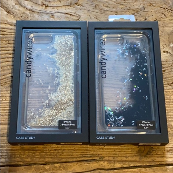 CASE STUDY IPHONE 7PLUS/8 PLUS GLITTER PHONE CASES - Picture 1 of 2